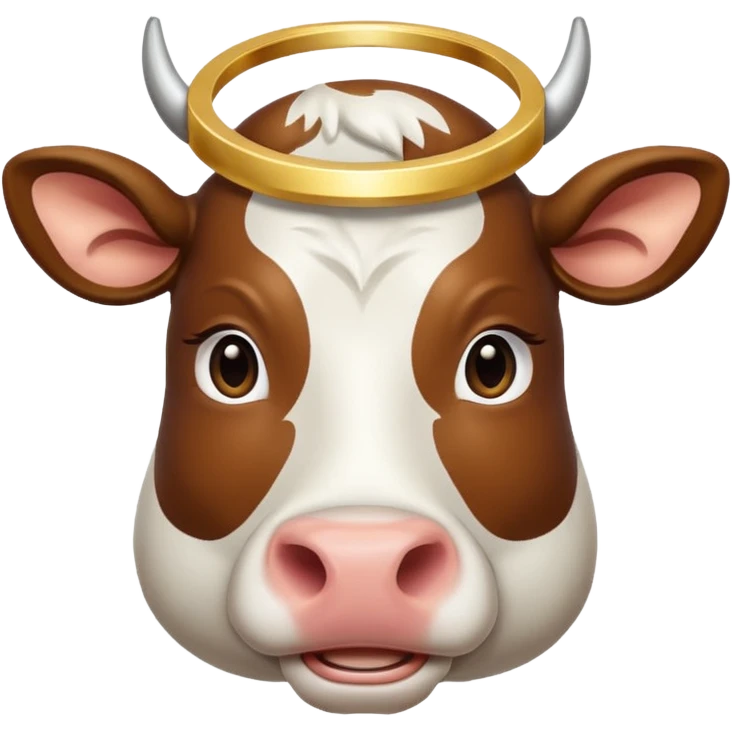 cow with a halo emoji