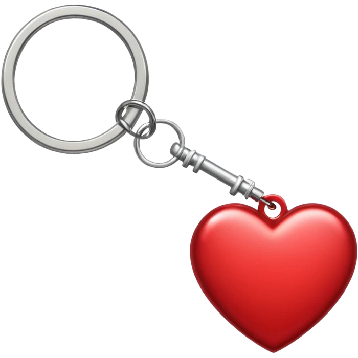 key ring heart valentines day emoji