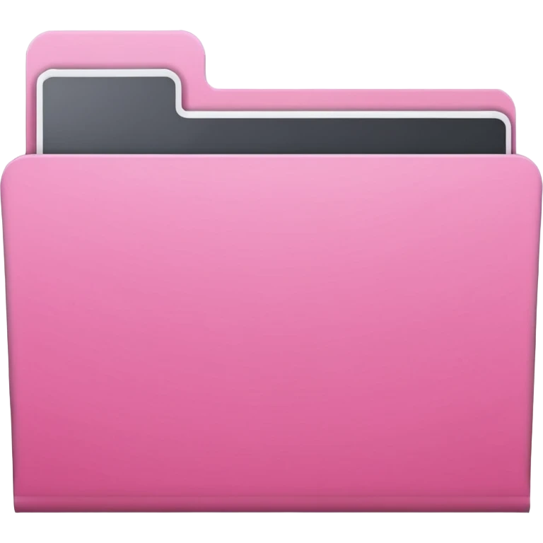 file folder pink without a face emoji