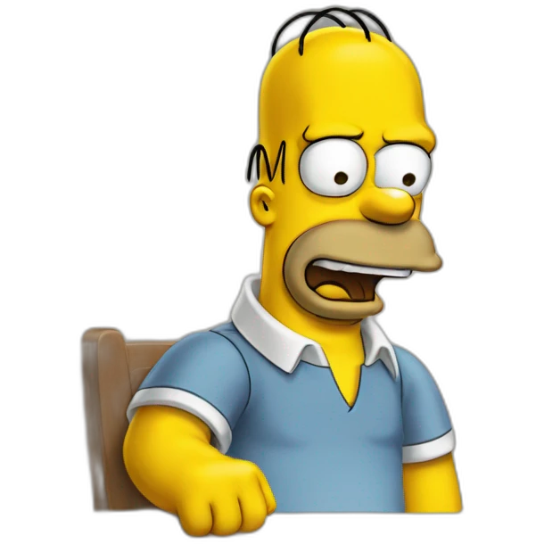 Homer Simpson greeting emoji