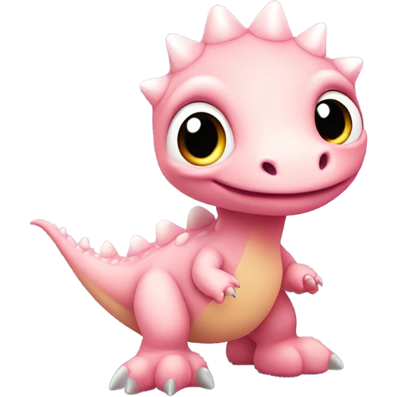 Light pink baby dinosaur  emoji