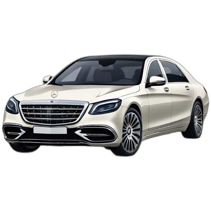 Mercedes s maybach 2023 two color profile view emoji