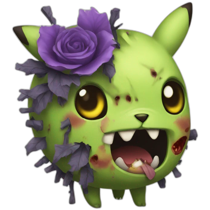 Zombie Pikachu emoji
