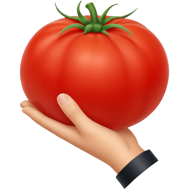 Hand throwing  tomatoes emoji