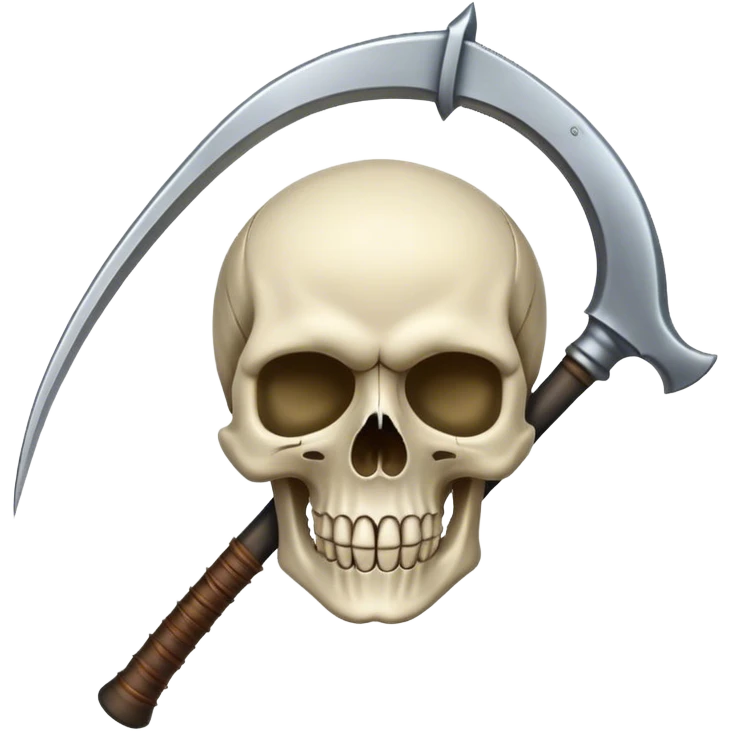 Skull and Scythe emoji