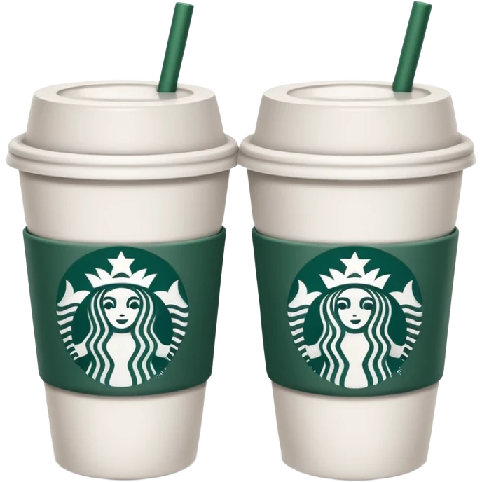 make a couple star bucks emojis and only make one cup emoji