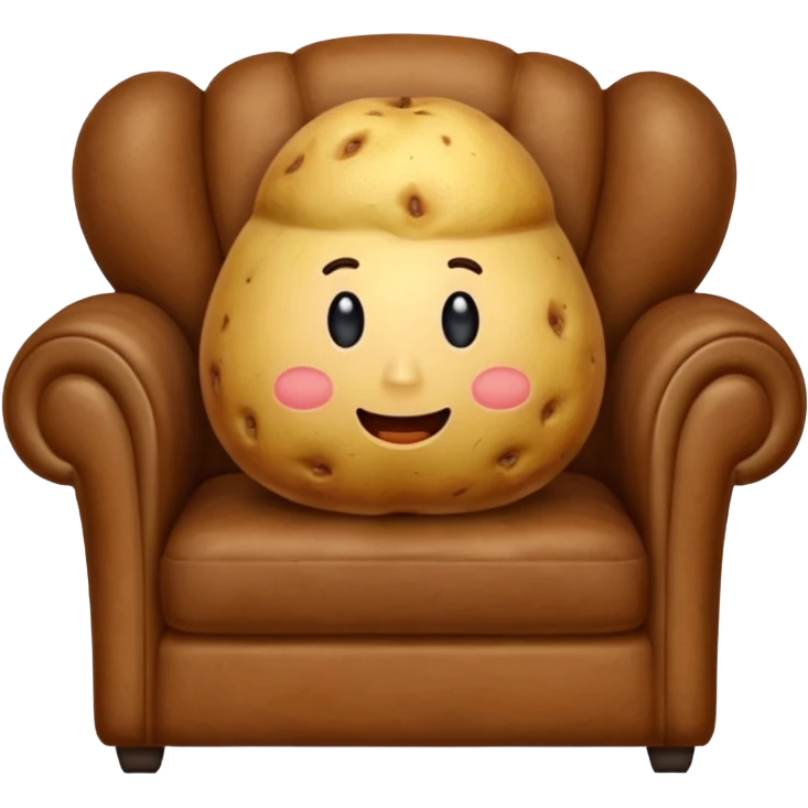 Potato on sofa emoji