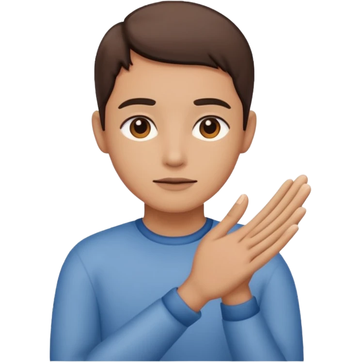 silence in the palms  emoji