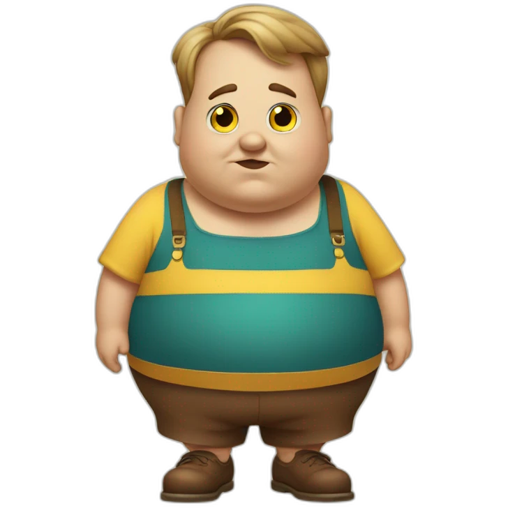 extremely obese Pinocchio emoji