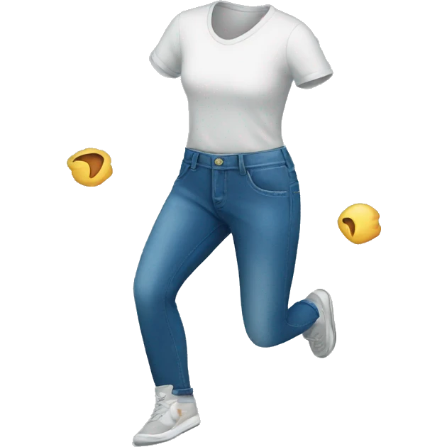 jeans running emoji