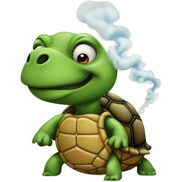 turtle smoking emoji