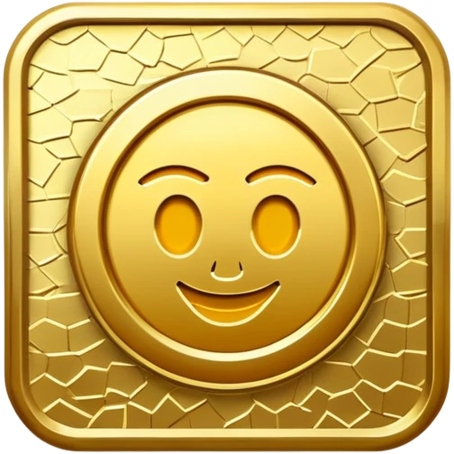 Paid in Full stamped gold foil  emoji