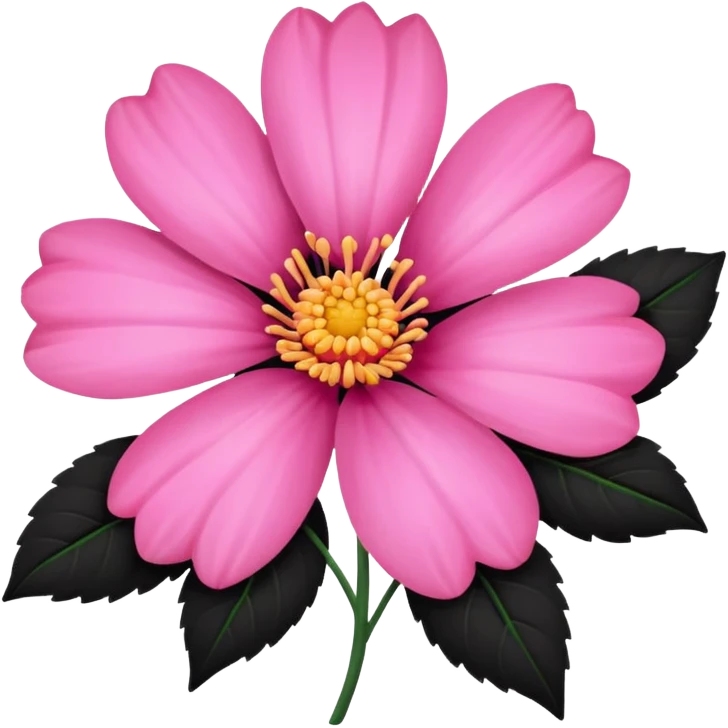 pink girly framed flower picture emoji