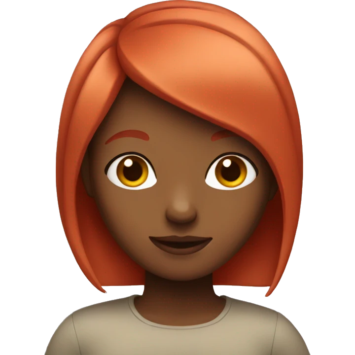 Girl with red hair emoji