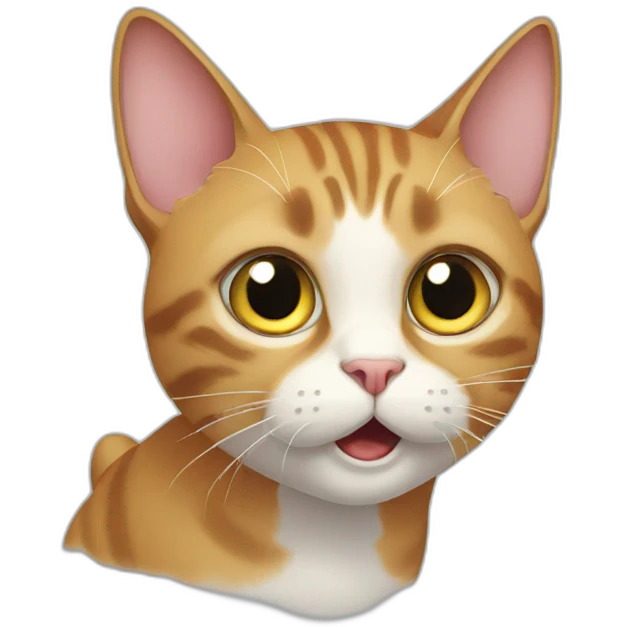 surprised cat emoji