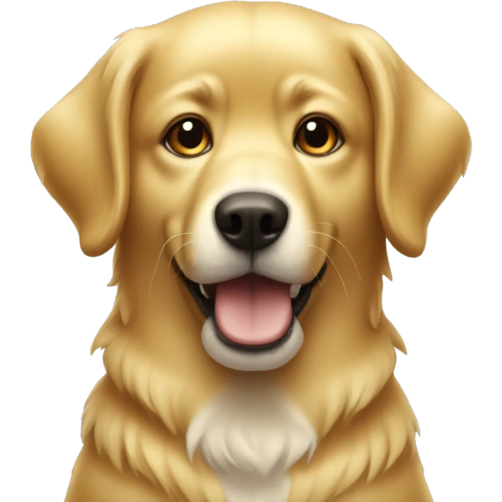 a Golden dog with the number 912 emoji