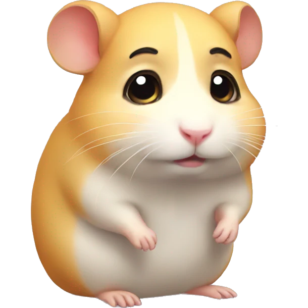 sad hamster emoji