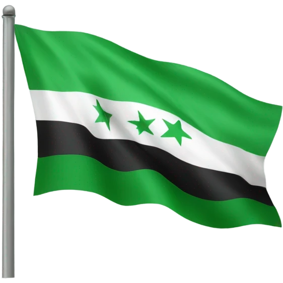 Green syrian flag emoji