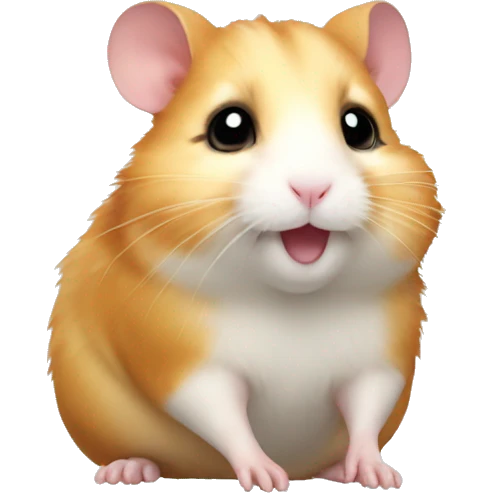 Very very cute hamster  emoji