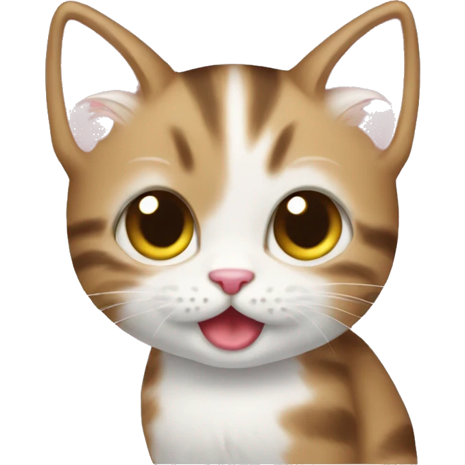 silly kawaii kitten emoji