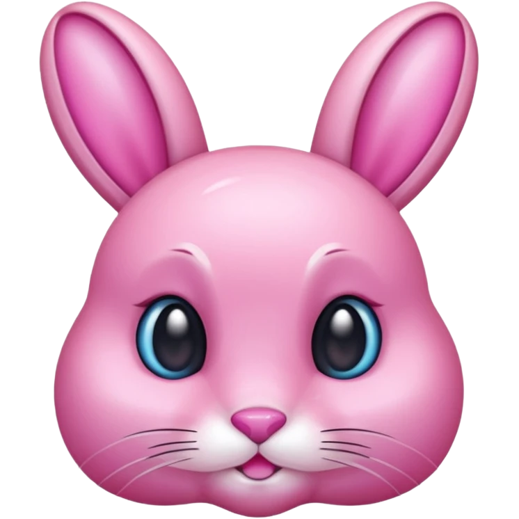  crystallized bunny pink emoji