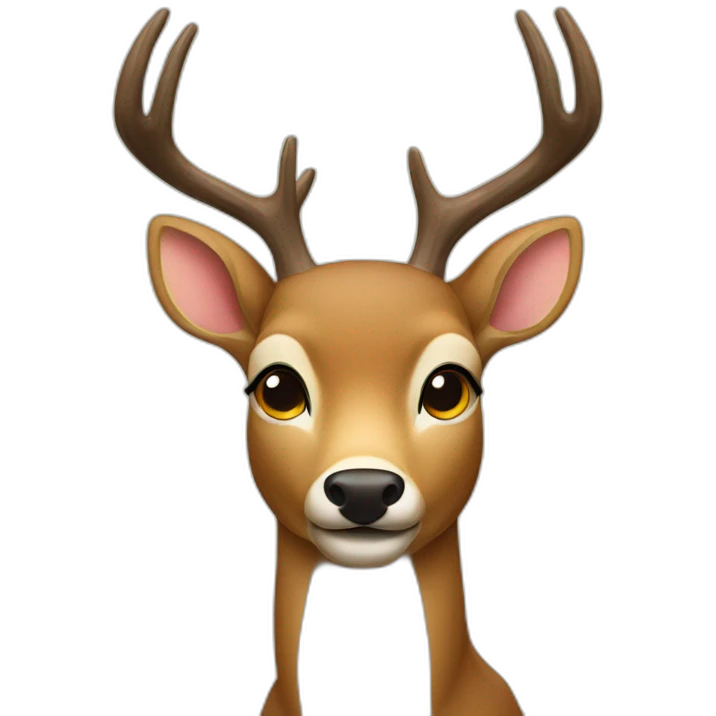 deer with a beer emoji
