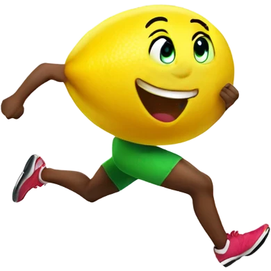 sprinting lemon joyful  emoji