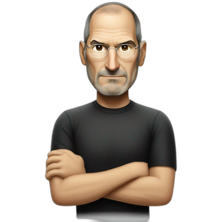 Crossed arms angry steve jobs emoji