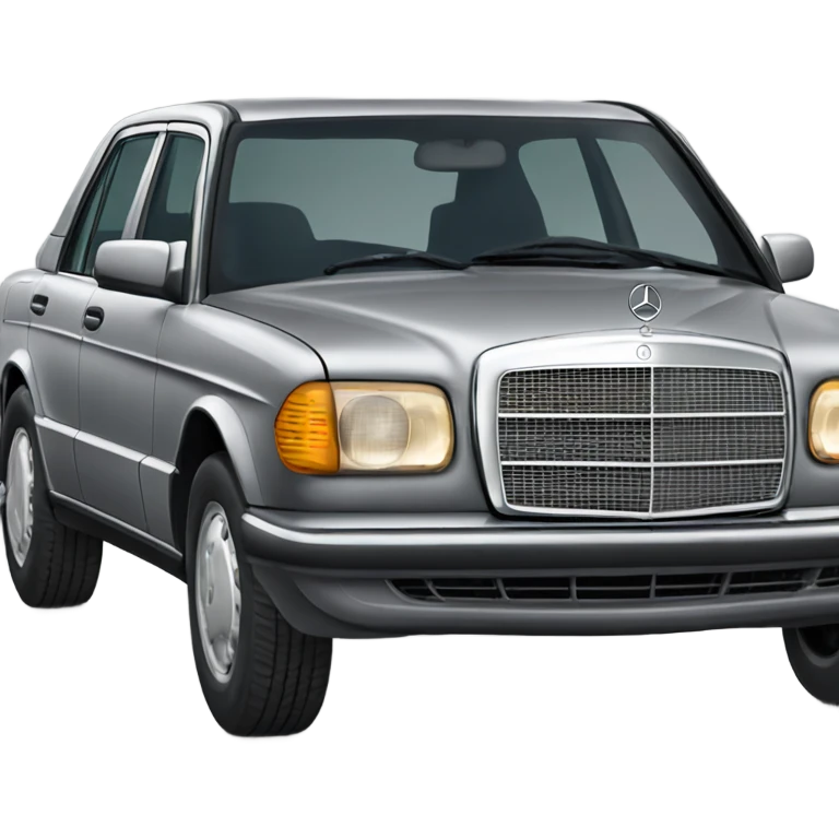 Mercedes Benz 190 grey emoji