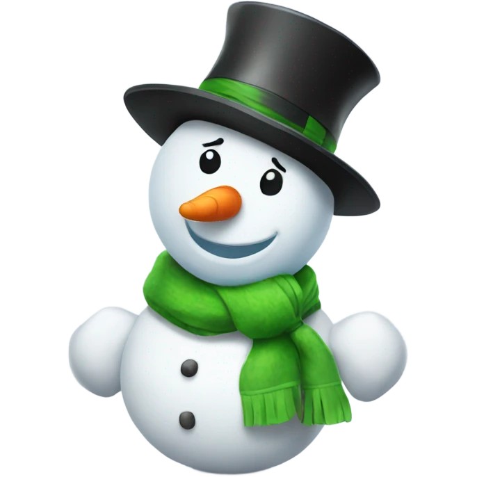 A snowman but he has swag emoji