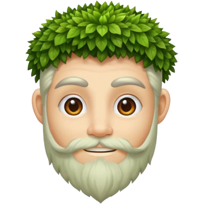 moss druid character eyebrow raise and half smile emoji