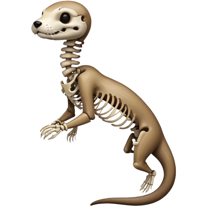 otter skeleton emoji