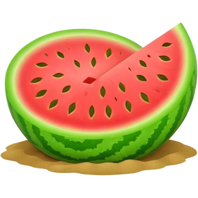 Melon sand box emoji
