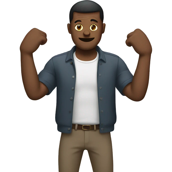 man with four arms emoji