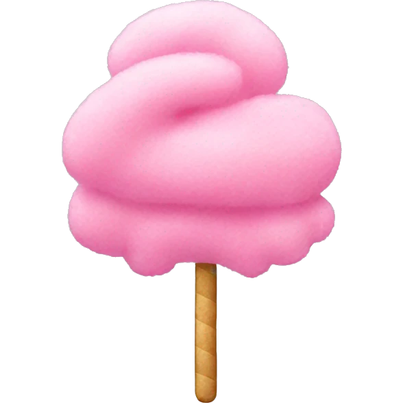 Pink cotton candy emoji