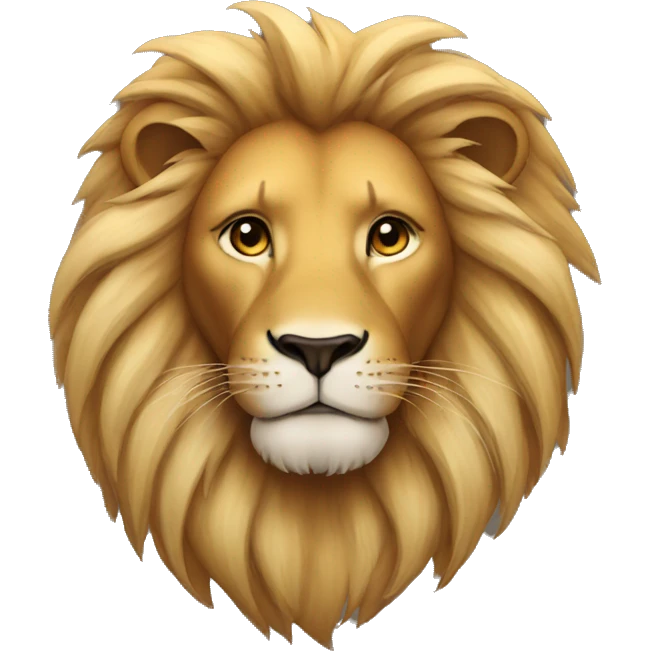 Make this lion with less mane emoji