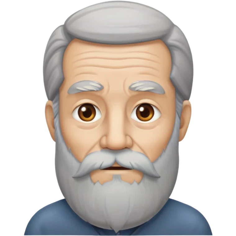 Anciano con barba larga emoji