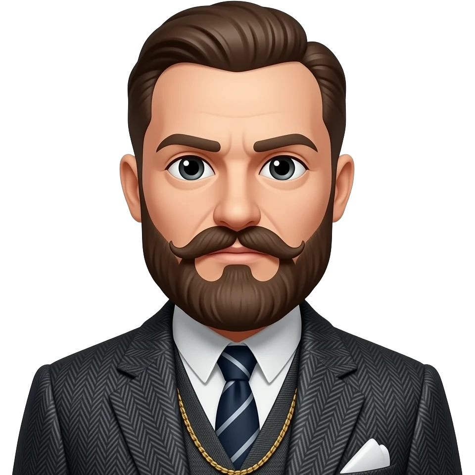 peaky blinder bigode emoji