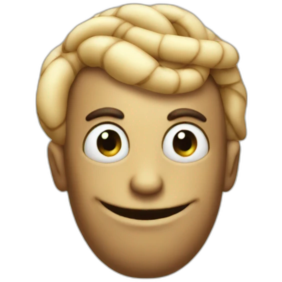 classy worm man emoji