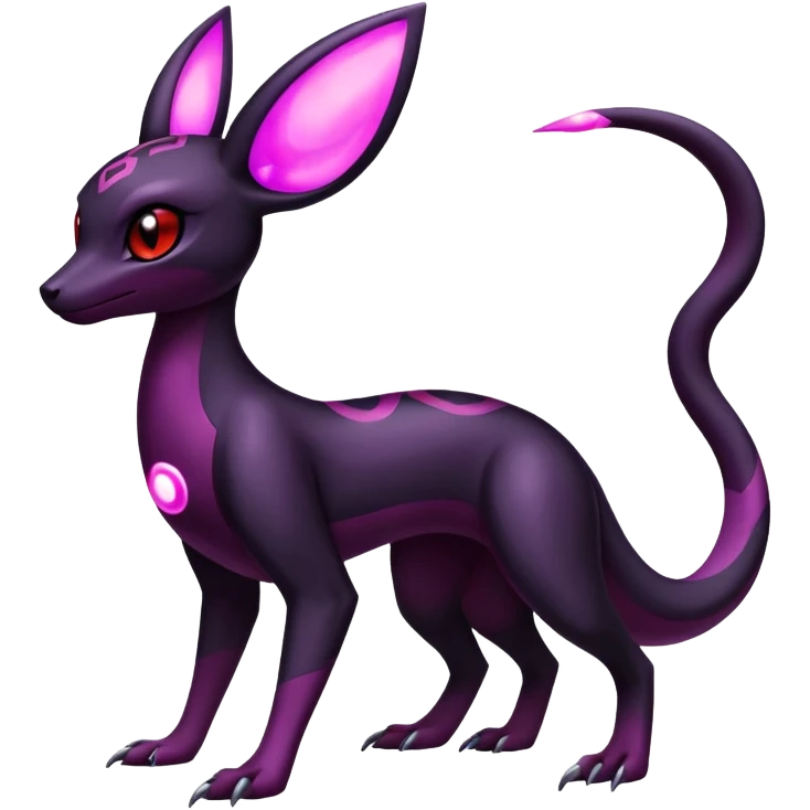 Salazzle-Umbreon-Fakémon-hybrid-creature (full body)  emoji