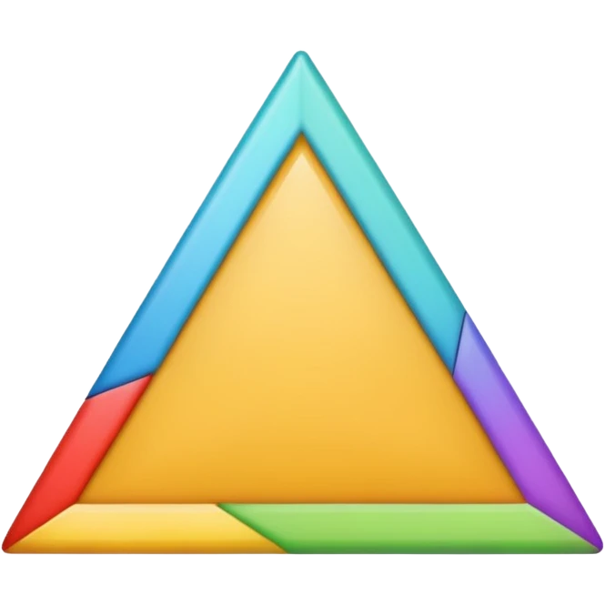 emoji for rectangle and triangle emoji