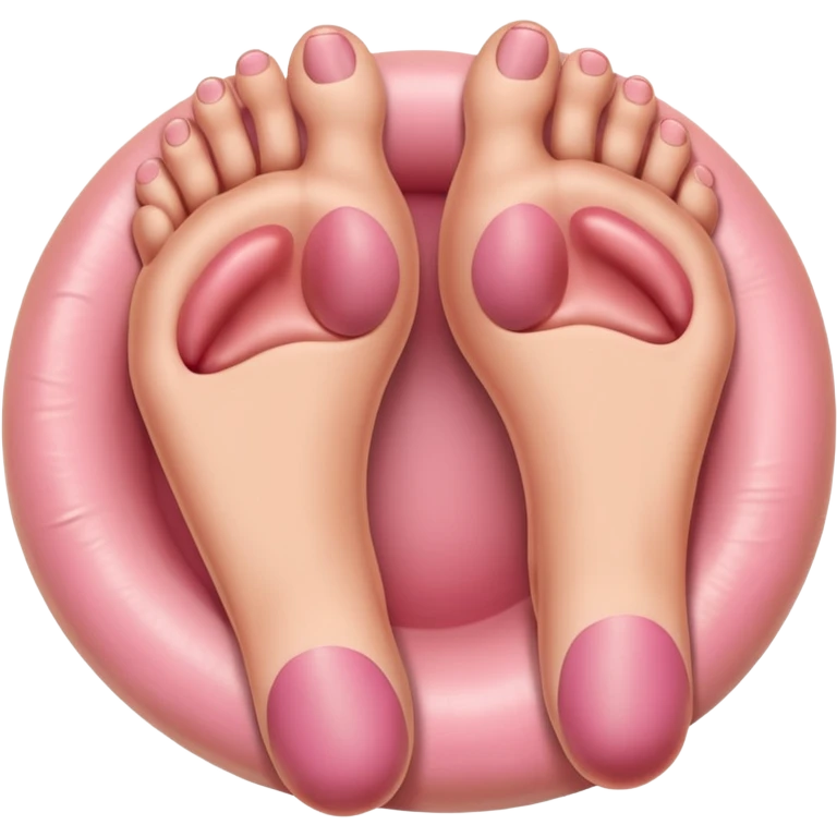 feet on a round body with a butthole and big weiner  emoji