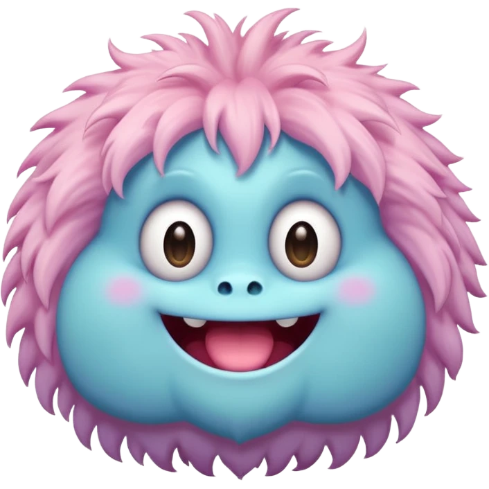 Candy Monster – a tiny pastel-colored monster.  emoji