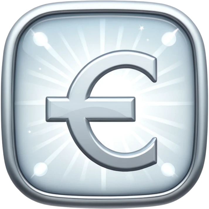 glitter white symbol bank emoji