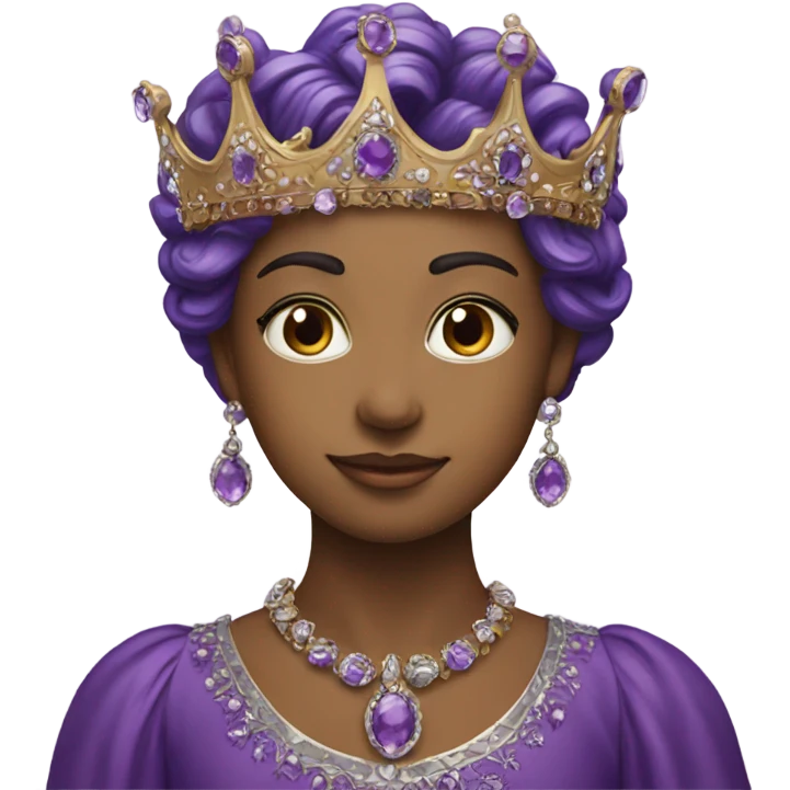 Purple crown emoji