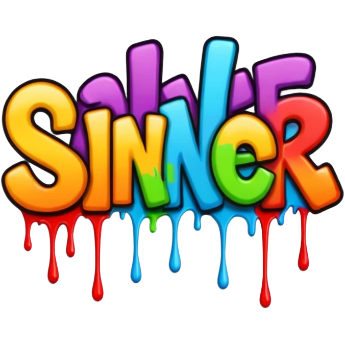 Animated Word Sinner emoji