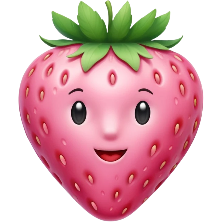pastel pink strawberry emoji