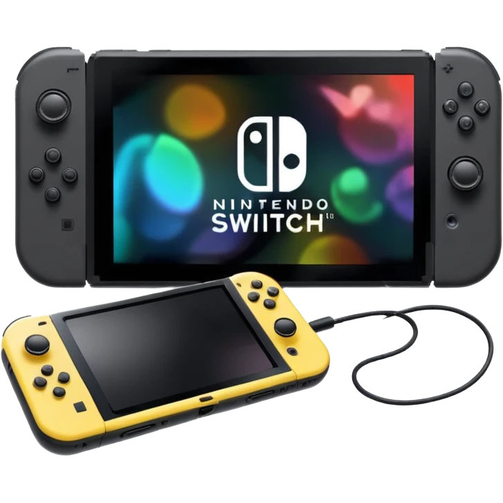 Nintendo Switch with Joy-Cons attached emoji