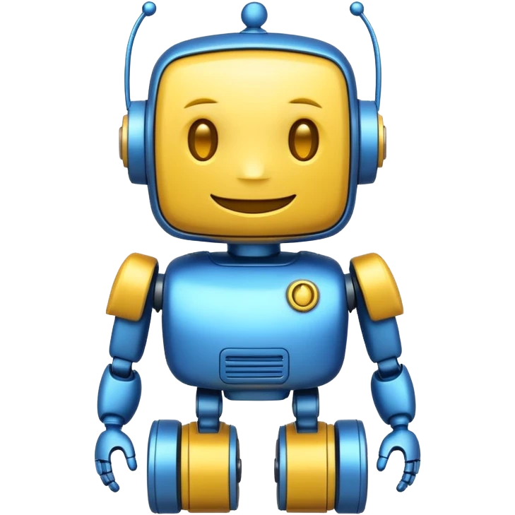 Friendly cartoonish bot. emoji
