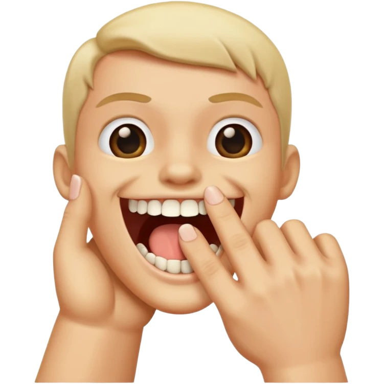 Bites finger  emoji